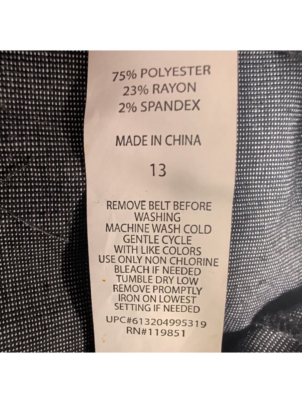 Women's Heart Soul Gray Pencil Skirt Juniors 13 - Picture 9 of 9